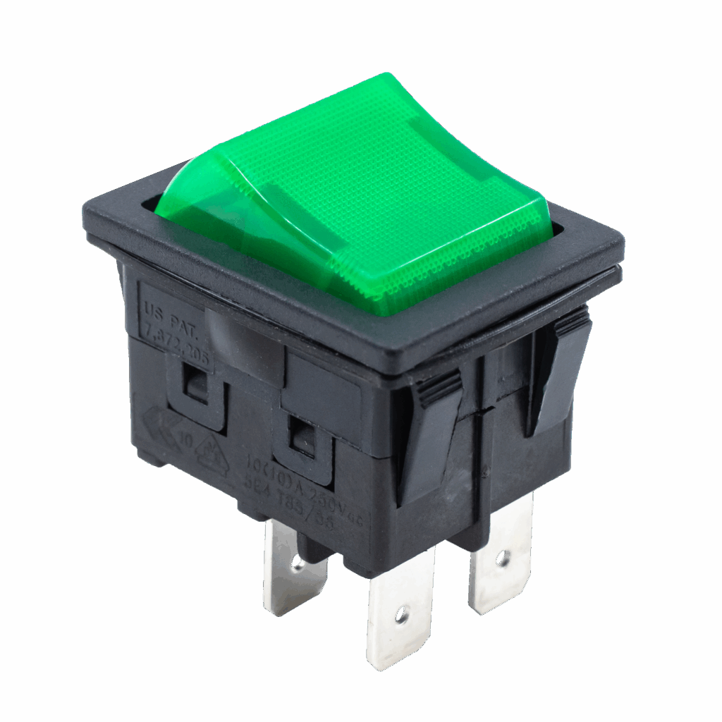 RBW2 Series Sealed, Illuminated, Power Rocker Switch