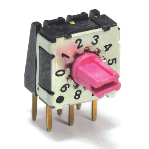 RDM Series Sealed, Ultra Slim Rotary DIP Switch