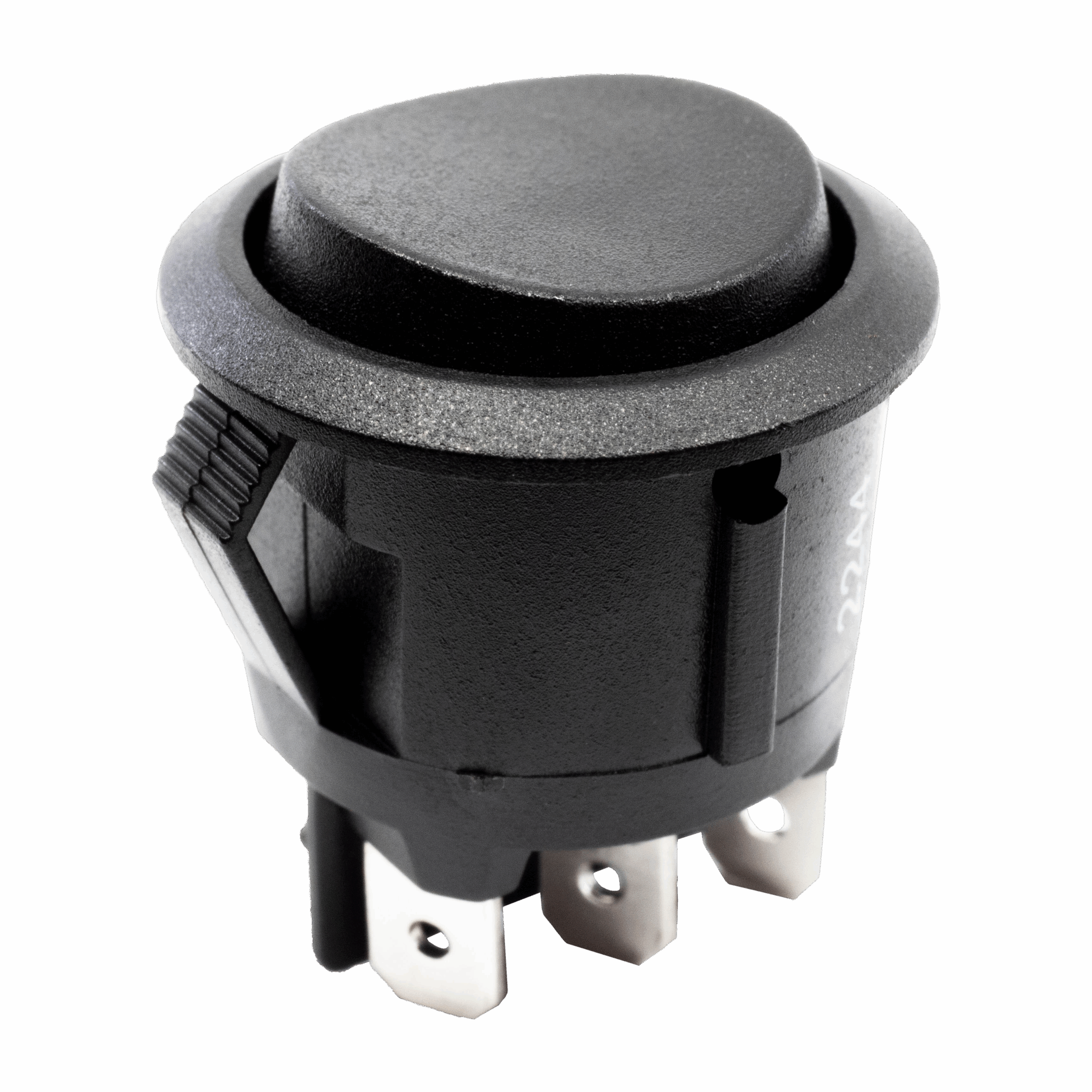 RRA Series Round, Illuminated, Power Rocker Switch with PVC Cap