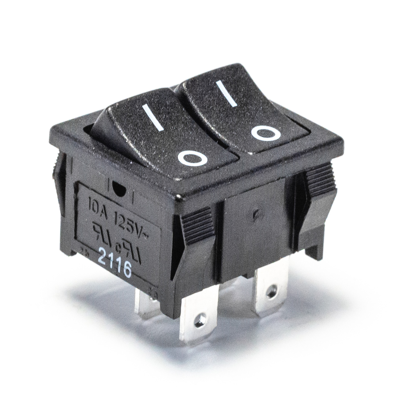 RA2 Series Dual Power Rocker Switch with PVC Cap